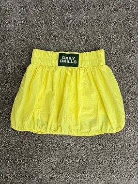 Daily Drills Yellow Bubble Skirt